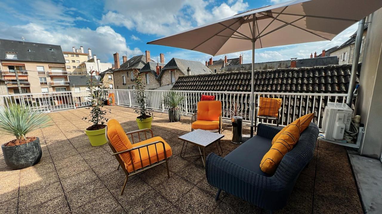 Accueillant T2 Renove Clim Centre Ville Terrasse Brive-la-Gaillarde Extérieur photo